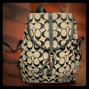 Coach Signature fabric small backpack